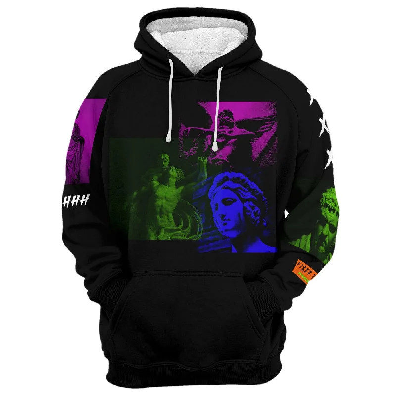 hoodie chic polyester -Fixed Form Hoodie