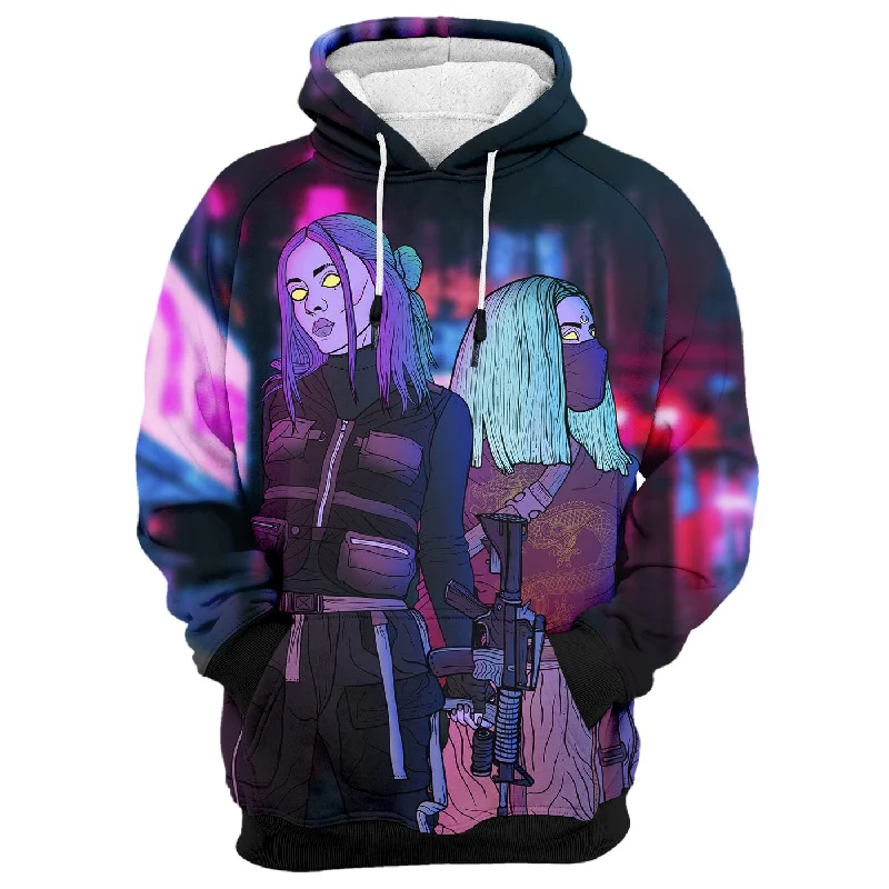 hoodie trendy cotton -Cyber Punk Hoodie