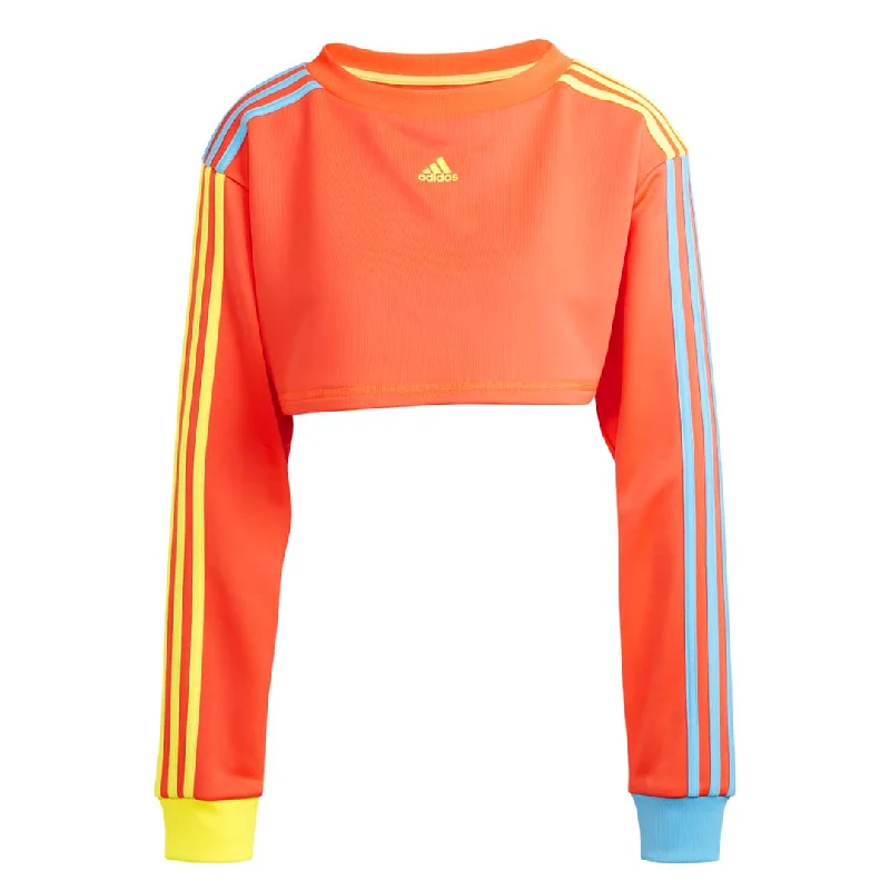 sweatshirts silky grey -adidas - Women's Kidcore Cropped Sweatshirt (IK7067)