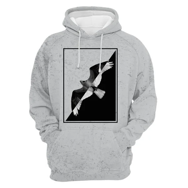 hoodie bold forest -Negative Eagle Hoodie