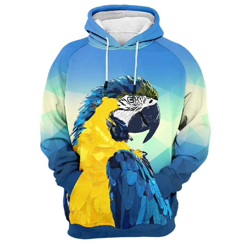 hoodie soft cotton -Macaw Hoodie