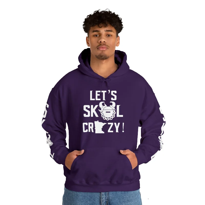 hoodie casual grey -Unisex Heavy Blend™ Hooded Sweatshirt - Let's go Crazy! + Original (Sleeves)