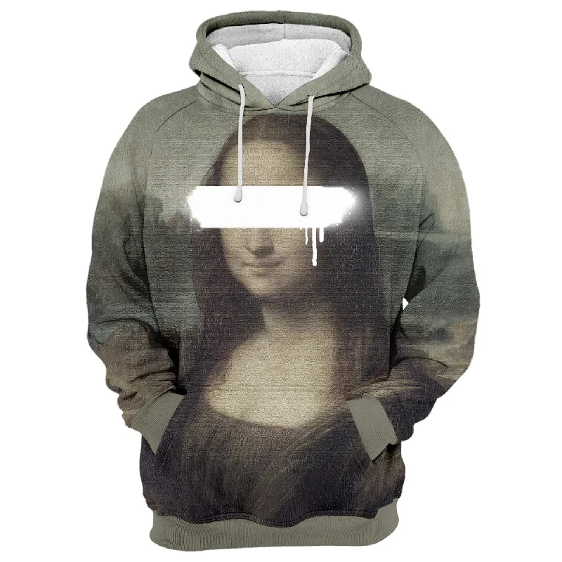 hoodie elegant charcoal -La Gioconda Hoodie