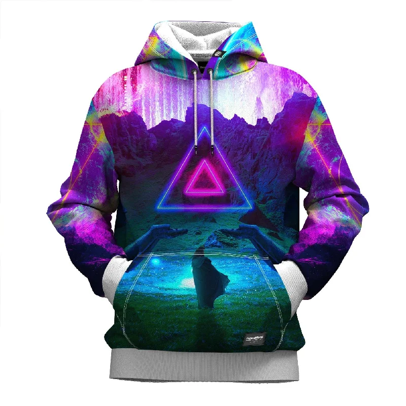 hoodie cozy green -Neon Night Hoodie