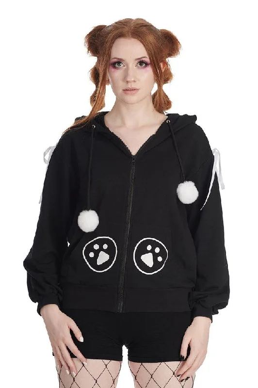 hoodie neutral fabric -Fuzzyme Hoodie