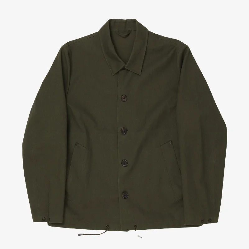 jacket loose green -Overshirt Jacket