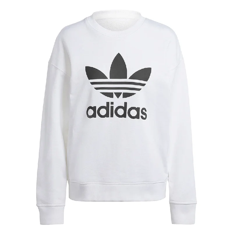 sweatshirts loud green -adidas - Women's Adicolor Trefoil Crew Sweatshirt (IK6476)