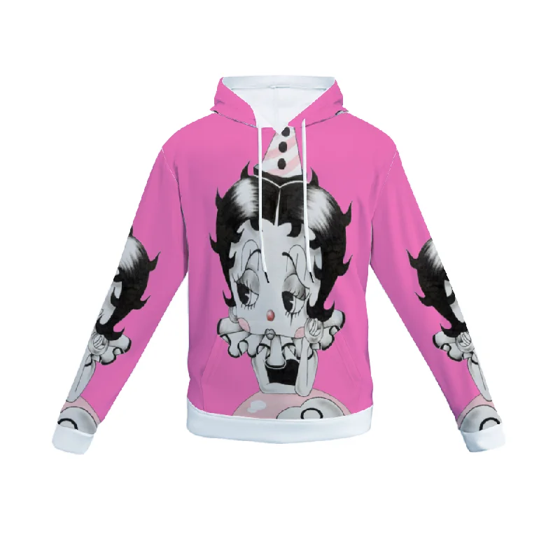 hoodie soft design -Customizable Unisex All Over Print Plush Hoodies with Pockets