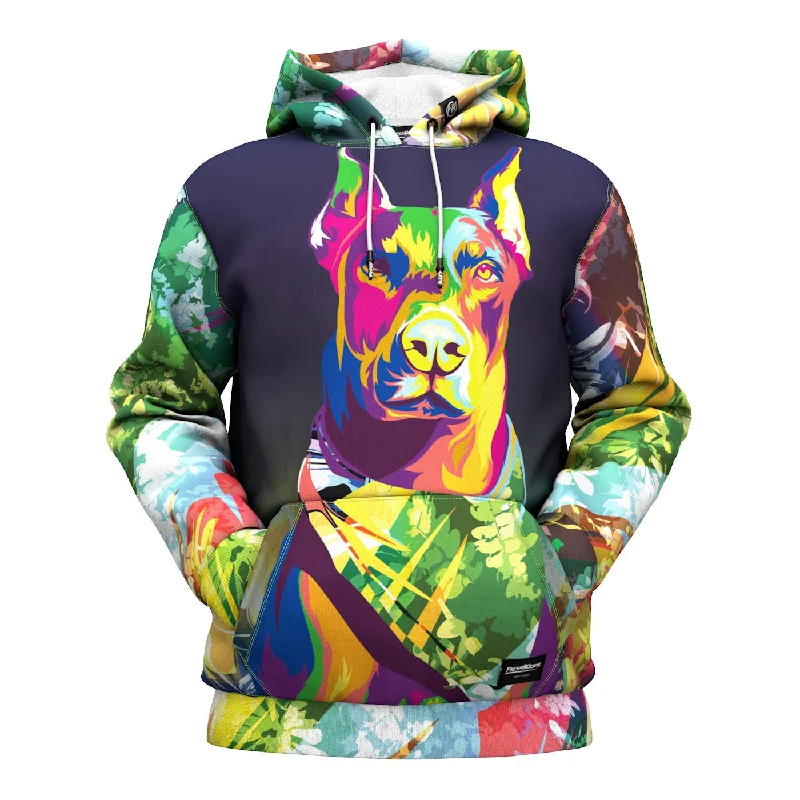 hoodie casual polyester -Dobermann Hoodie