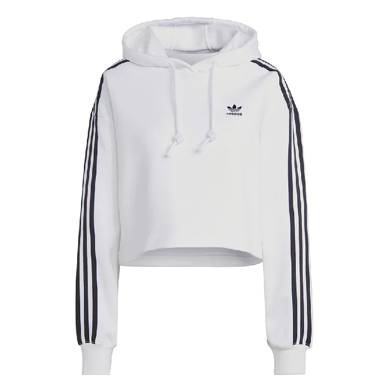 hoodie vibrant olive -adidas - Women's Adicolor Classics Crop Hoodie (IB7387)