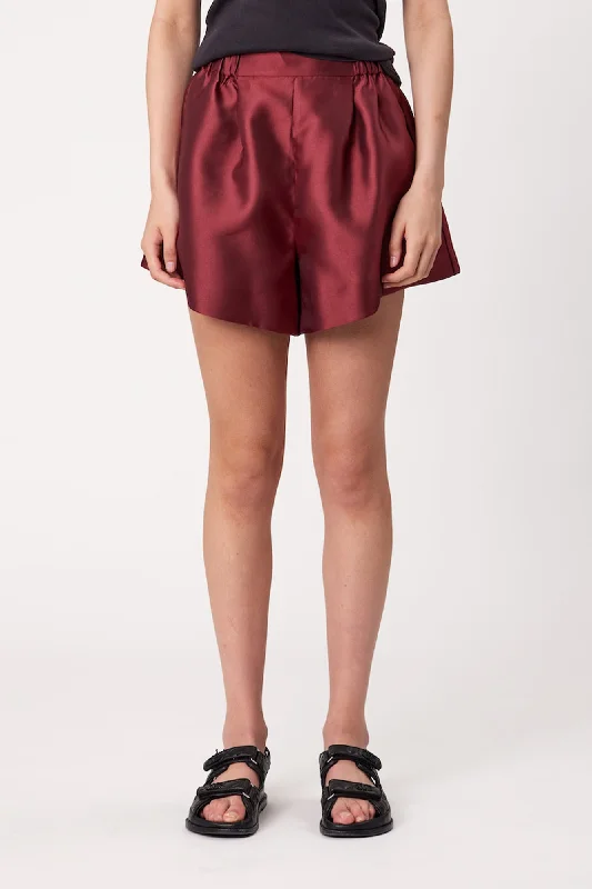 soft beige relaxed fit shorts casual -SUTTON SHORTS - SANGRIA