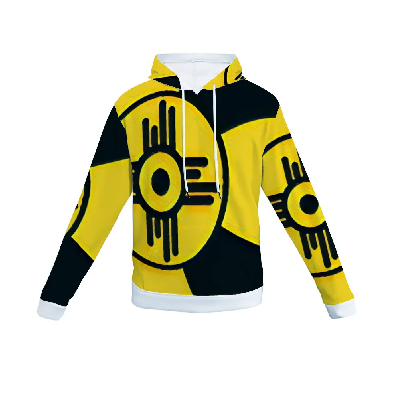 hoodie chic mustard -Customizable Unisex All Over Print Plush Hoodies with Pockets