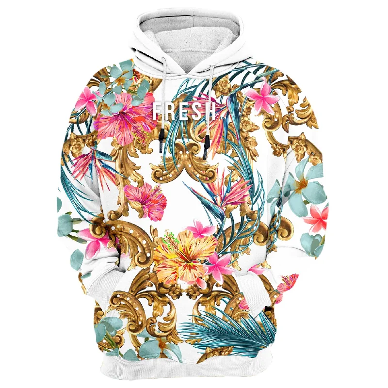 hoodie stylish women -Hidden Hibiscus Hoodie