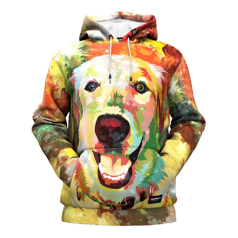 hoodie modern fleece -Golden Retriever Hoodie