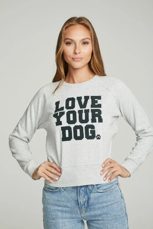 sweatshirts chic beige -"Love Your Dog" Charity Sweatshirt