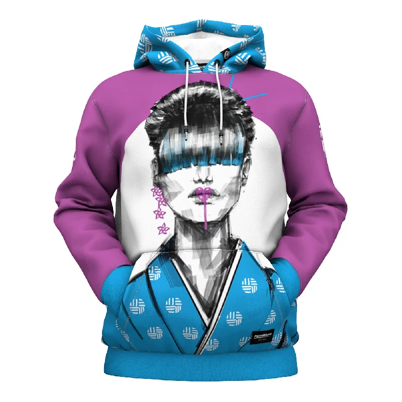 hoodie soft fabric -Geisha Heart Hoodie