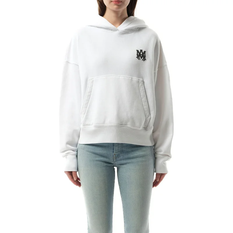 hoodie sporty -MA Core Logo Hoodie in White