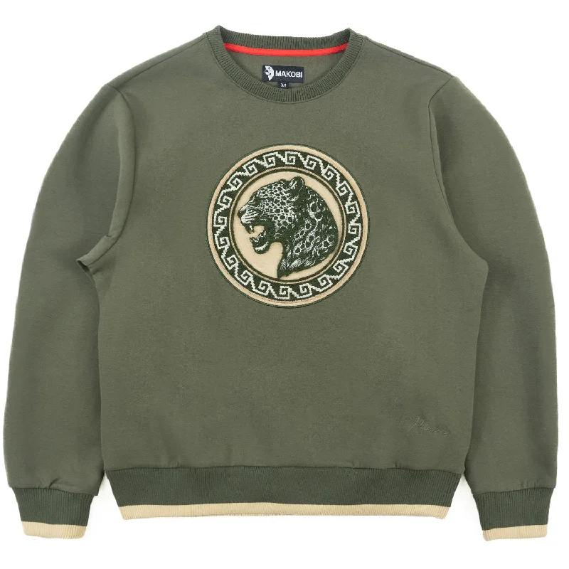 sweatshirts toasty mustard -M4590 Pantera Crewneck Sweatshirt - Olive