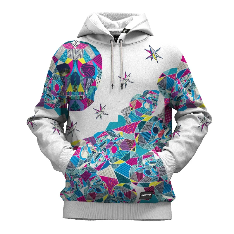 hoodie vibrant white -Dazed Skull Hoodie