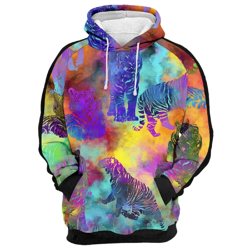 hoodie modern pattern -Tiger Paradise Hoodie