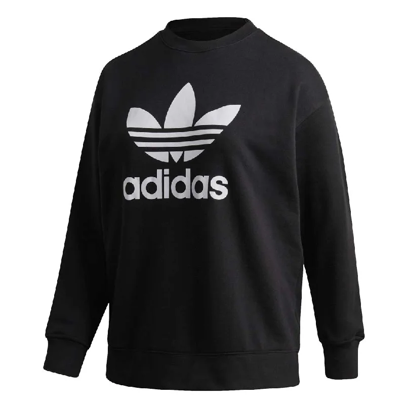 sweatshirts bold black -adidas - Women's Trefoil Crew Sweatshirt (Plus Size) (GD2379)