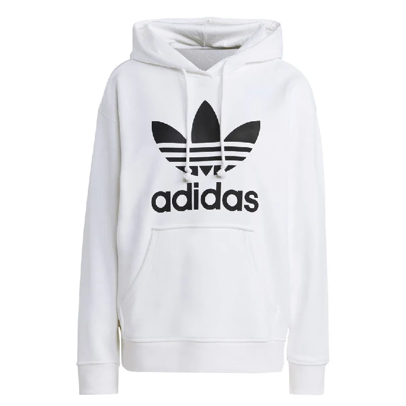 hoodie stylish red -adidas - Women's Adicolor Trefoil Hoodie (IB7435)