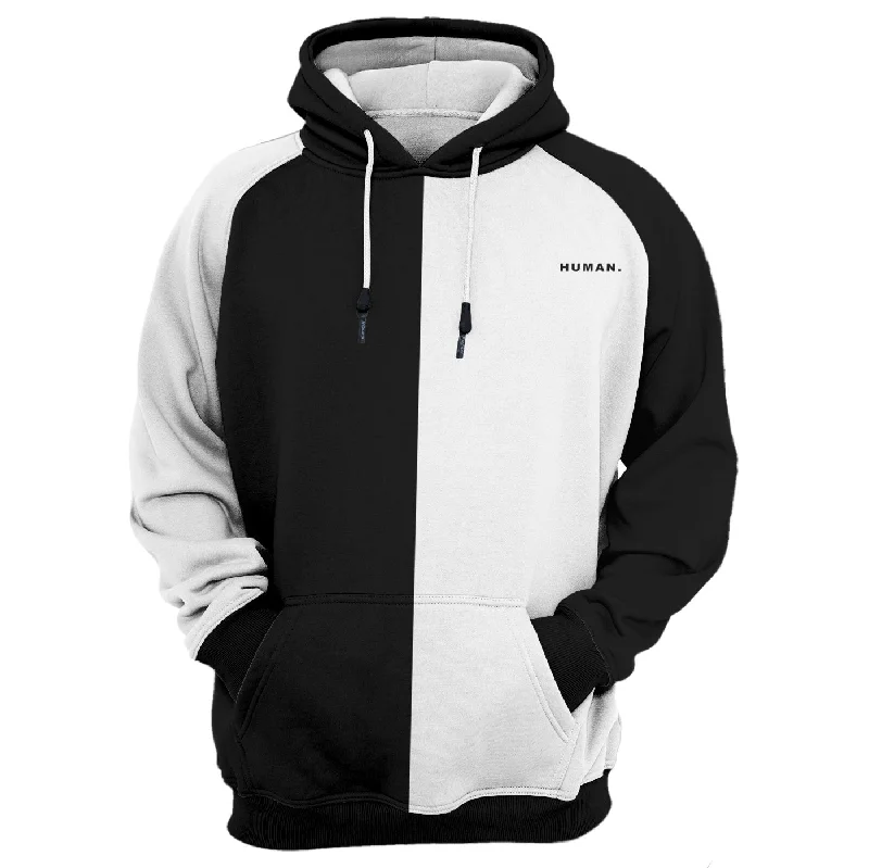 hoodie elegant blend -White & Black Hoodie