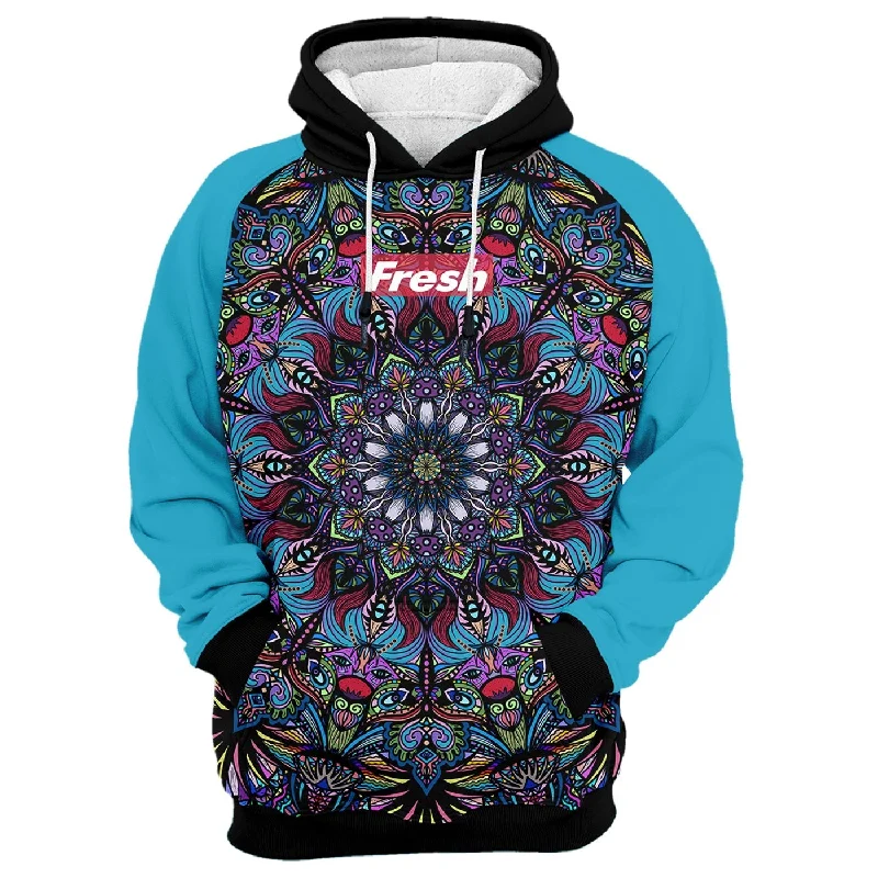 hoodie comfy red -Fresh Tribe Doodle Hoodie