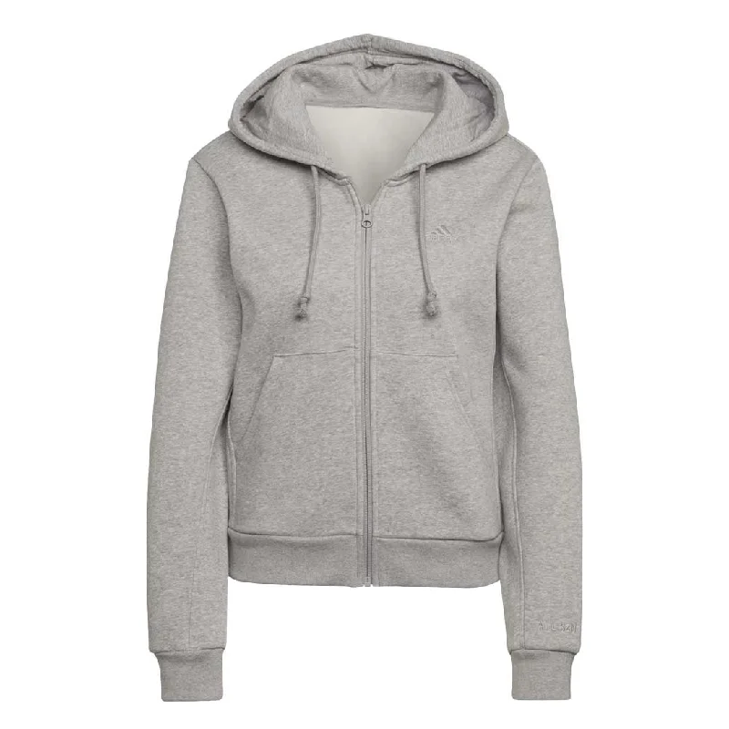 hoodie casual polyester -adidas - Women's All SZN Fleece Full-Zip Hoodie (HJ8010)