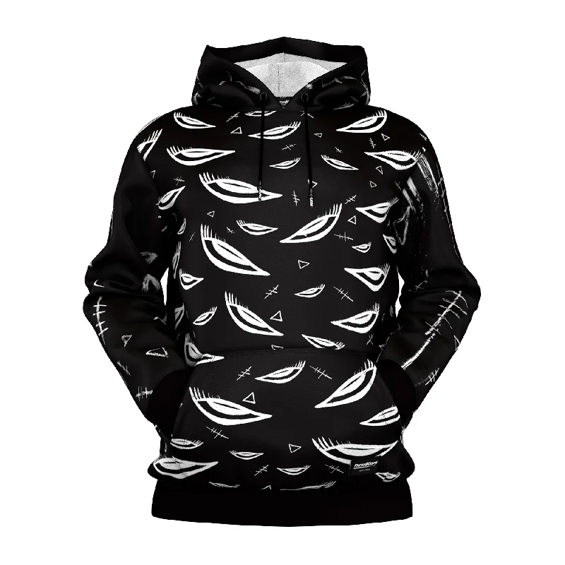 hoodie modern forest -Black Eyes Hoodie