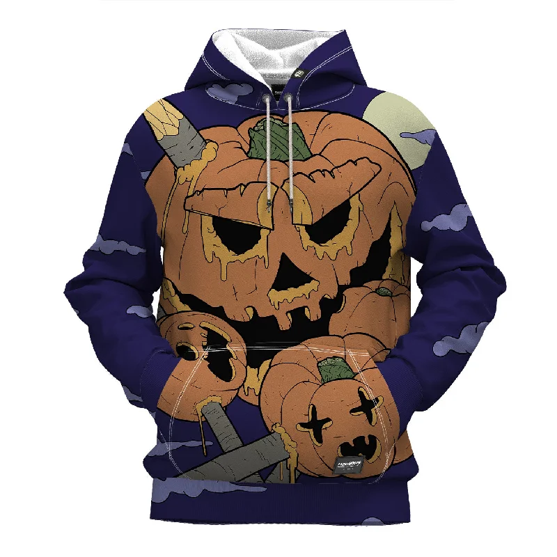 hoodie warm fabric -Zombie Pumpkin  Hoodie