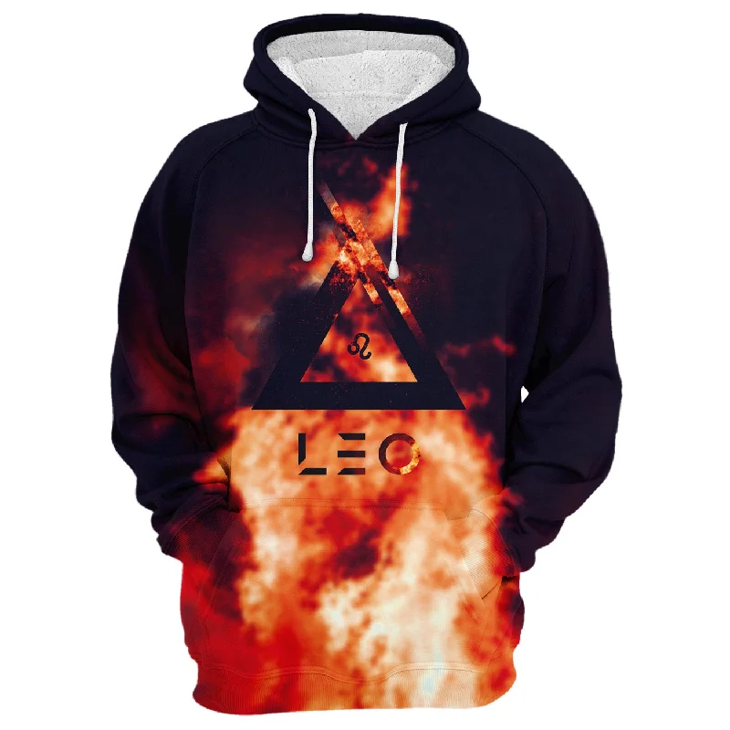 hoodie stylish purple -Fiery Leo Hoodie