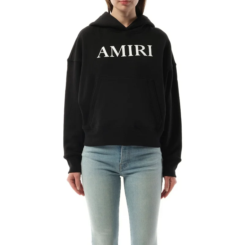 hoodie textured -Amiri Core Logo Hoodie in Black/White