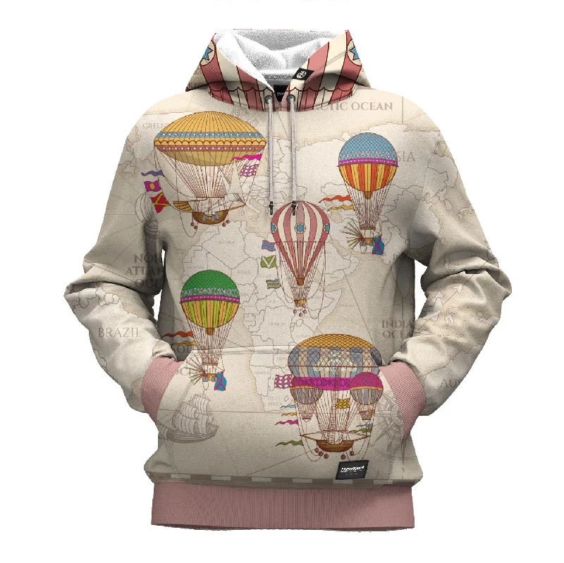 hoodie loose blend -World Travel Hoodie