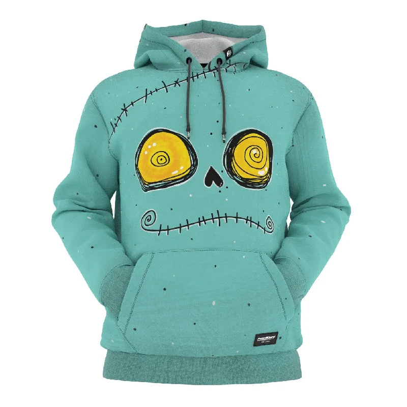 hoodie soft fleece -Spooky Face Hoodie