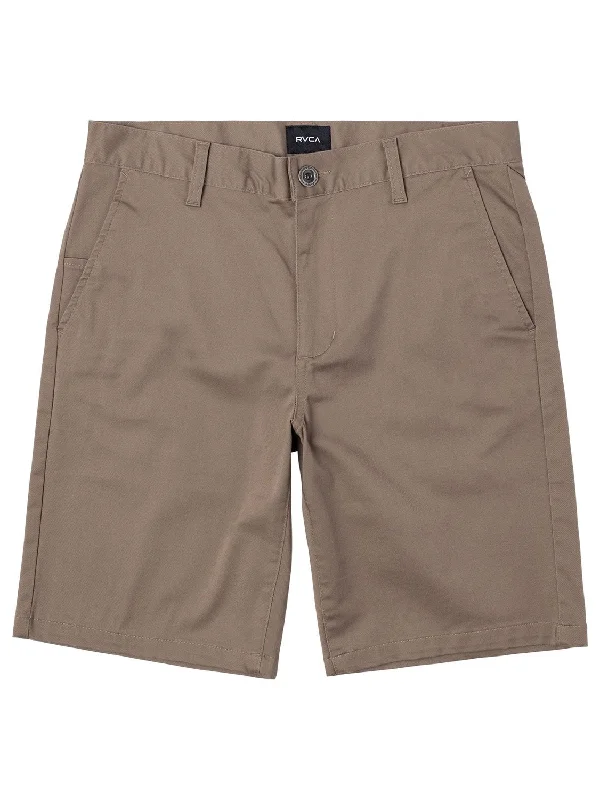 maroon cargo shorts modern -RVCA Boys Weekday Stretch 18" Walkshort