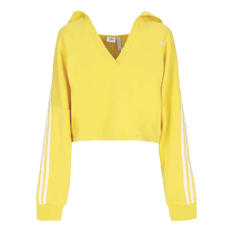 hoodie modern blue -adidas - Women's Originals Cropped Hoodie (IC8520)