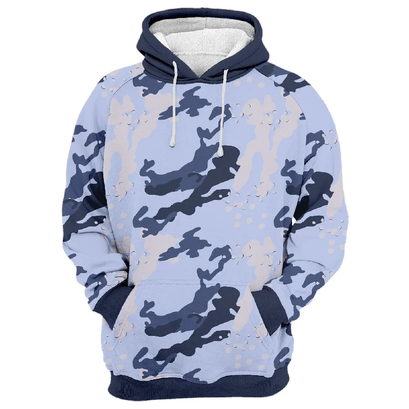 hoodie green -Camo Pattern Hoodie