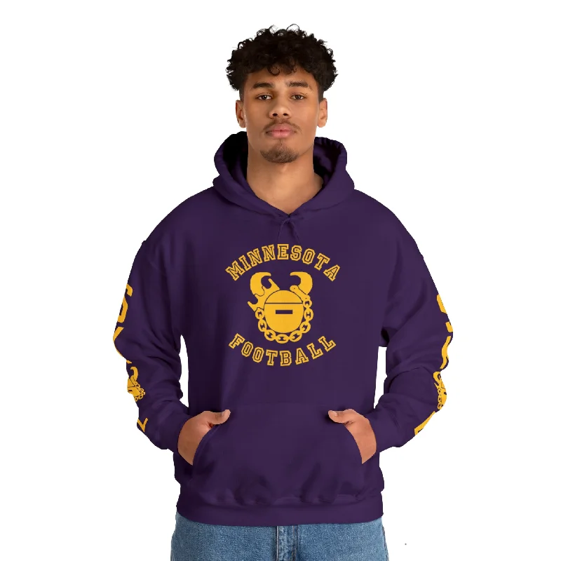 hoodie neutral fleece -Unisex Heavy Blend™ Hooded Sweatshirt - Minnesota Football + Original (Sleeves)