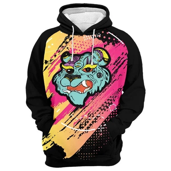 hoodie chic pattern -Comics Tiger Hoodie