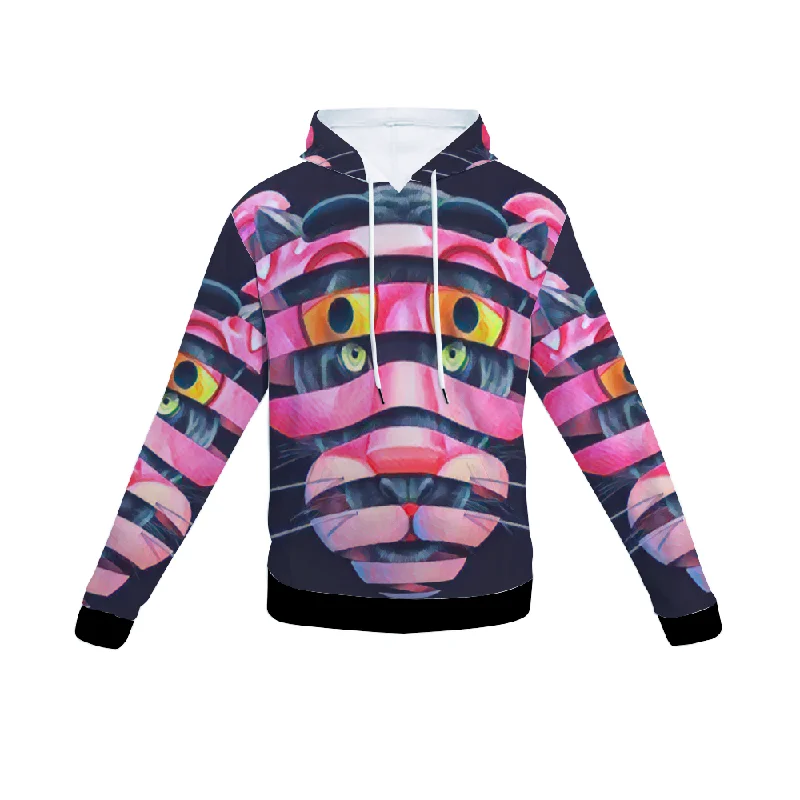 hoodie comfy fit -Customizable Unisex All Over Print Plush Hoodies with Pockets