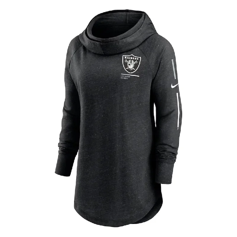 hoodie chic olive -NFL - Women's Las Vegas Raiders Minimal Statement Funnel Neck Hoodie (NKZE 00H 8D 0Z8)