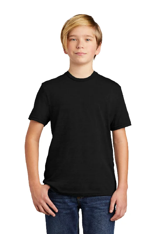 indigo lightweight t-shirts summer -Allmade Youth Short Sleeve Crewneck T-Shirt - Deep Black