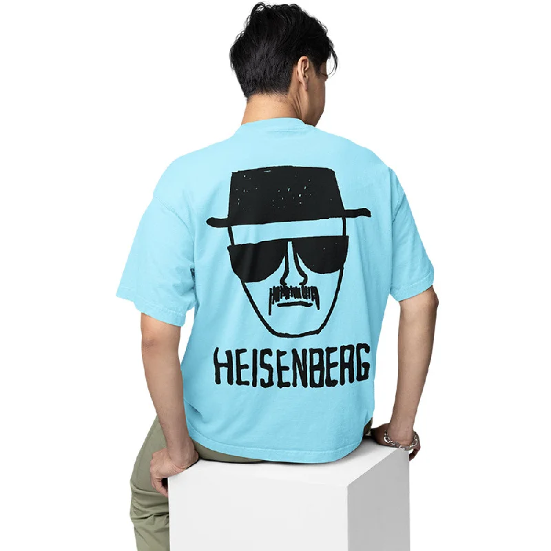 coral longline t-shirts modern -Breaking Bad Oversized T shirt - Heisenberg