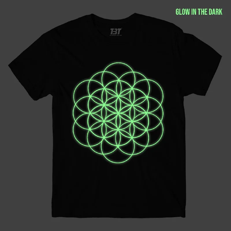 indigo workout t-shirts breathable -Coldplay Flower Of Life T shirt - Glow In The Dark