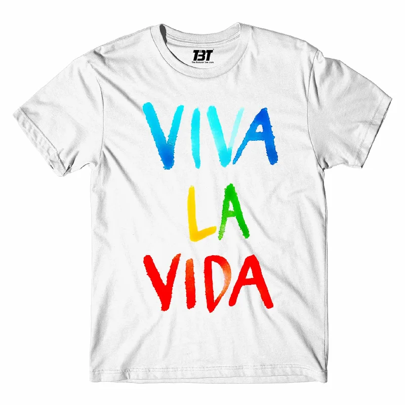 lilac cropped t-shirts chic -Coldplay T shirt - Viva La Vida