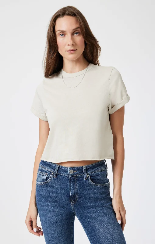 indigo quote t-shirts witty -CROPPED T-SHIRT IN MOONSTRUCK