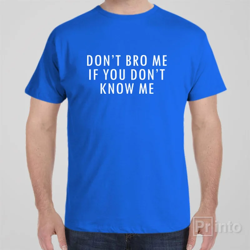 coral eco cotton t-shirts green -Don't Bro Me - T-shirt