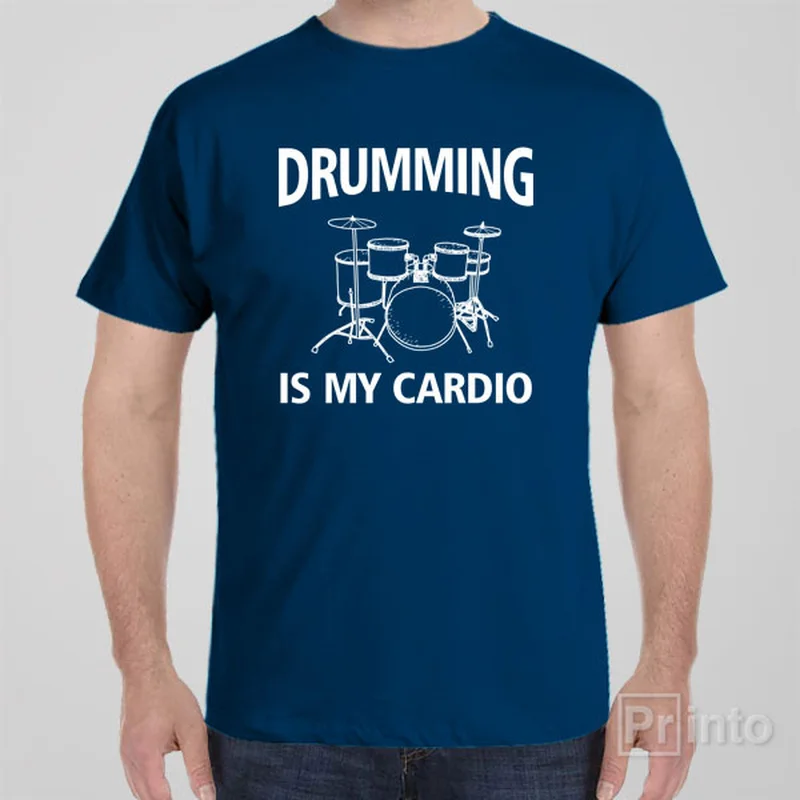 lilac festival t-shirts trendy -Drumming is my cardio - T-shirt