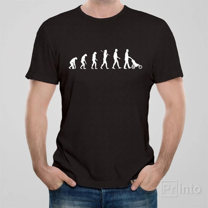 indigo quote t-shirts witty -Evolution of Dad - T-shirt